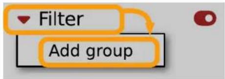 Filter Add group