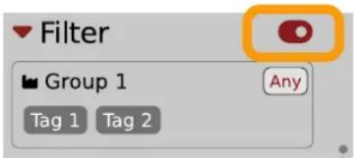 Filter Group 1 Any Tag 1 Tag 2
