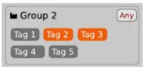 Group 2 Any Tag 1 Tag 2 Tag 3 Tag 4 Tag 5
