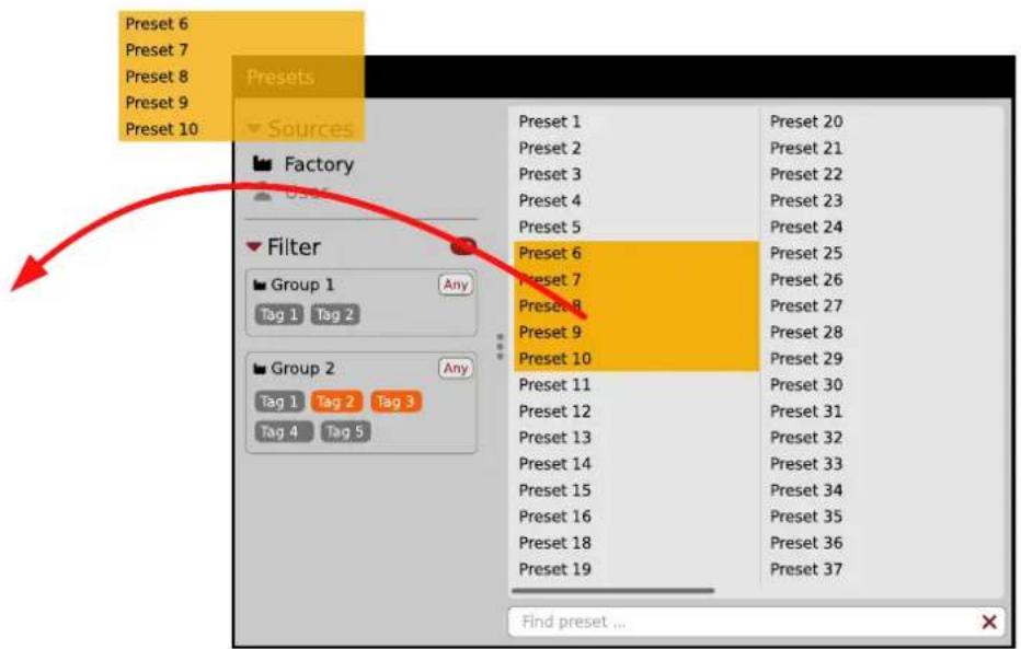 Preset 6 Preset 7 Preset 8 Preset 9 Preset 10 Preset Sources Factory User Filter Group 1 Any Tag 1 Tag 2 Group 2 Any Tag 1 Tag 2 Tag 3 Tag 4 Tag 5 Preset 1 Preset 20 Preset 2 Preset 21 Preset 3 Preset 22 Preset 4 Preset 23 Preset 5 Preset 24 Preset 6 Preset 25 Preset 7 Preset 26 Preset 8 Preset 27 Preset 9 Preset 28 Preset 10 Preset 29 Preset 11 Preset 30 Preset 12 Preset 31 Preset 13 Preset 32 Preset 14 Preset 33 Preset 15 Preset 34 Preset 16 Preset 35 Preset 18 Preset 36 Preset 19 Preset 37 Find preset ...