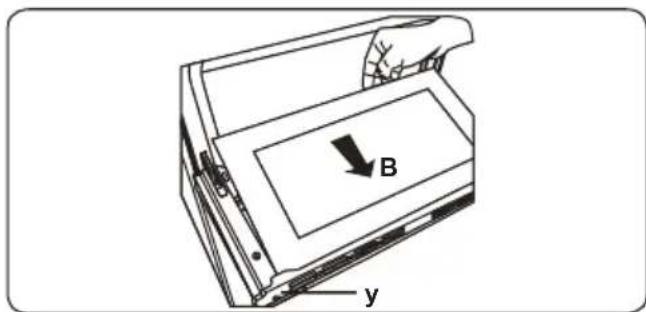 B y