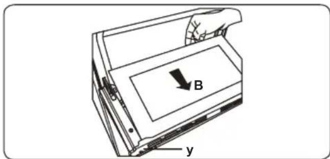 B y