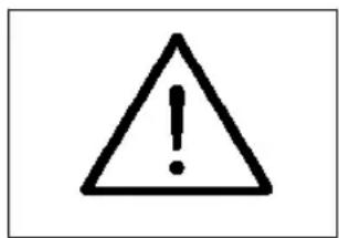 Warning symbol with exclamation mark inside triangle