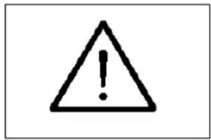 Warning symbol image with exclamation mark inside a triangle