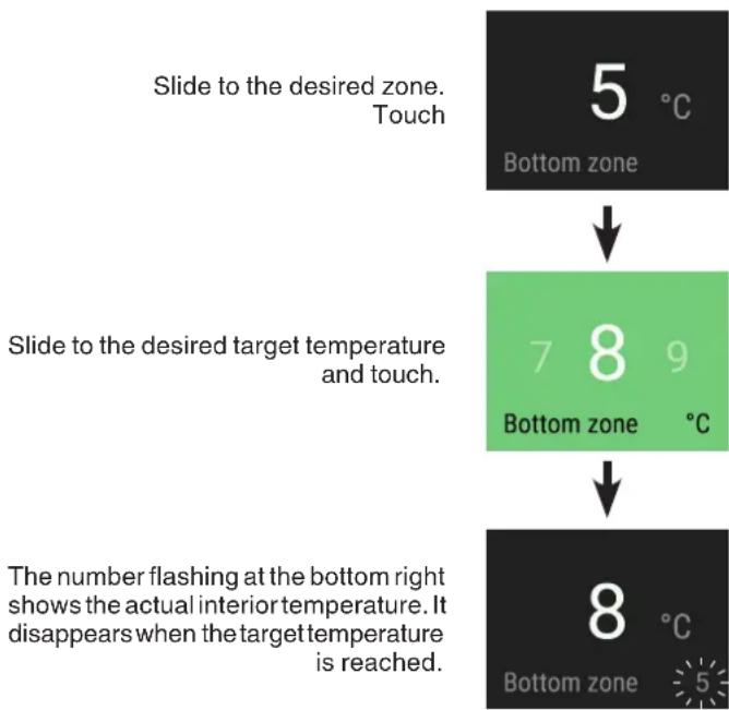 LIEBHERR EWPh 9670 - Setting the temperature - 1