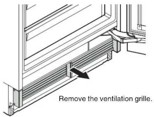 Remove the ventilation grille.