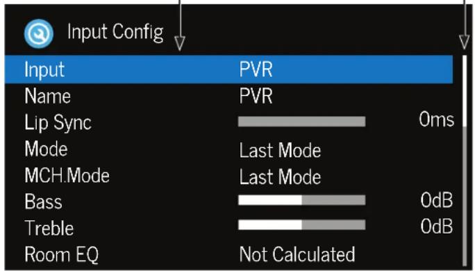 Input Config Input PVR Name PVR Lip Sync 0ms Mode Last Mode MCH.Mode Last Mode Bass 0dB Treble 0dB Room EQ Not Calculated