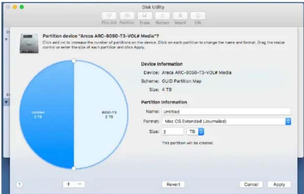 Areca ARC-8050T3U-4A-56TB - To format and partition your unit - 2
