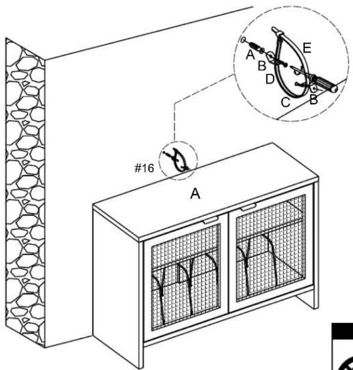Crosley Kenji CF1146 - SAFETY WALL STRAP INSTALLATION - 1
