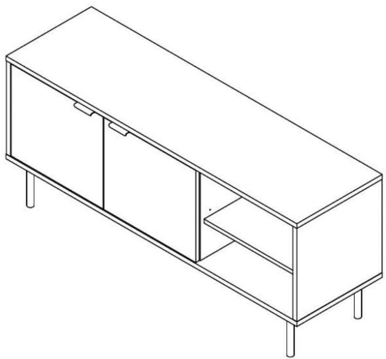 Crosley Brody CF1144 - Record Storage Sideboard CF1144 - 1