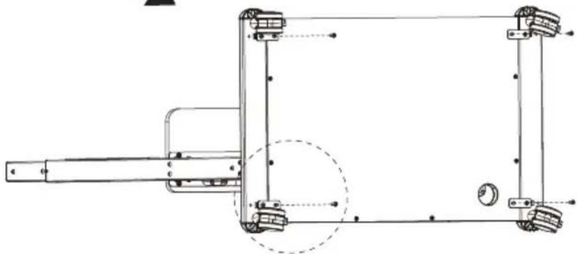 Technical line drawing of a mechanical assembly with no visible text or symbols