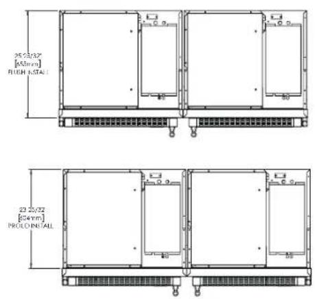 True TR-30BEV-L-SG-C - INSTALLATION PLAN VIEWS - 1