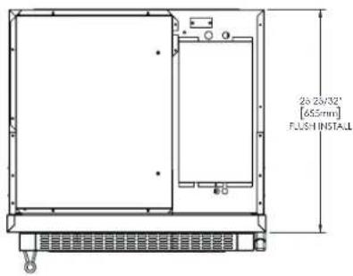 28.2X32" [655mm] FUSH INSTALL