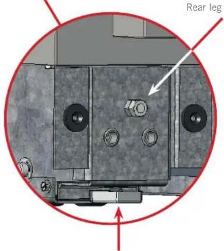Rear leg