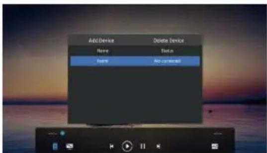 Add Device Delete Device Name Status Entry Auto buttoned