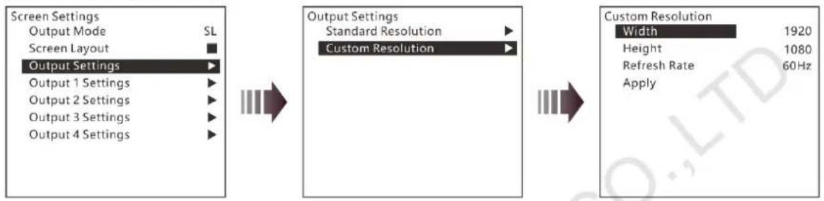 NovaStar J6 - Output Settings - 2