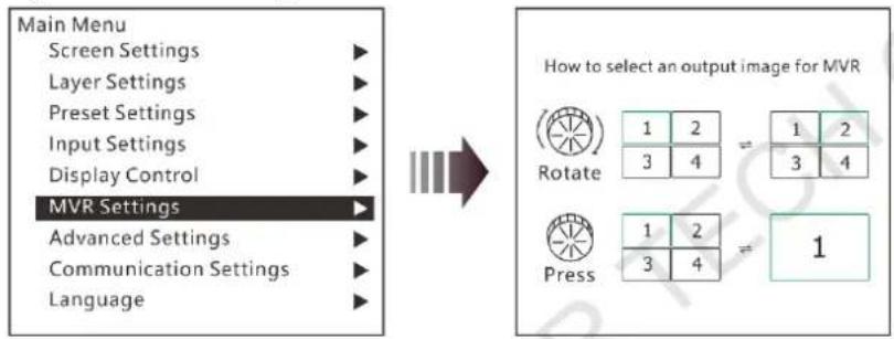 NovaStar J6 - MVR Settings - 1