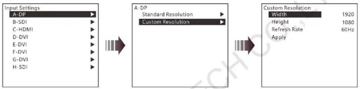 NovaStar J6 - Input Settings - 2