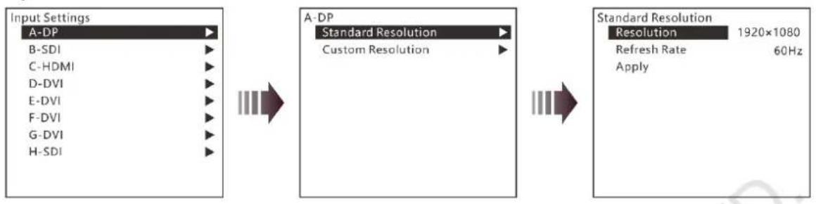 NovaStar J6 - Input Settings - 1