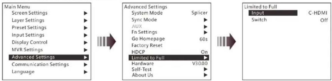 NovaStar J6 - RGB Color Range Converting - 1