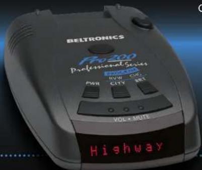 BELTRONICS Pro 200 Professional Prover PWR CVD CCTY BKT VOL • MUTE Highway