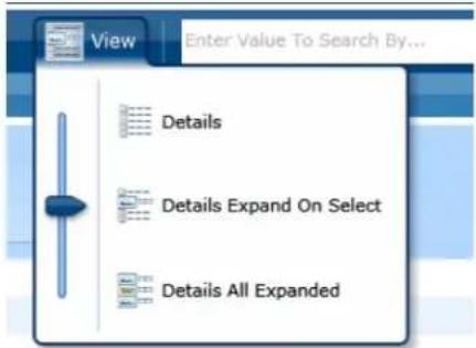 View Enter Value To Search By... Details Details Expand On Select Details All Expanded