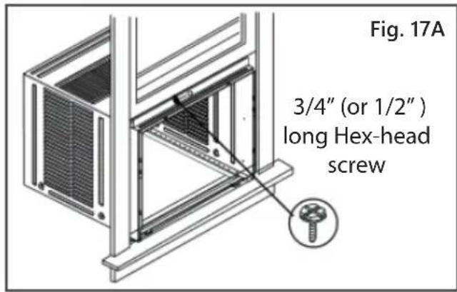 Fig. 17A 3/4" (or 1/2") long Hex-head screw