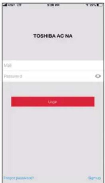 TOSHIBA AC NA Mail Password Login Forgot password? Signup