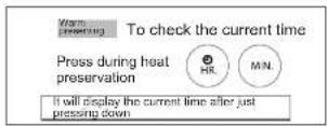TOSHIBA RC-10IRPMY - Please note that during heat preservation, - 2