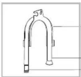 Simple line drawing of a U-shaped mechanical component (no text or symbols).