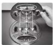 Fotile GLS36503 - Center versatile Tri-Ring burner assembly: - 2