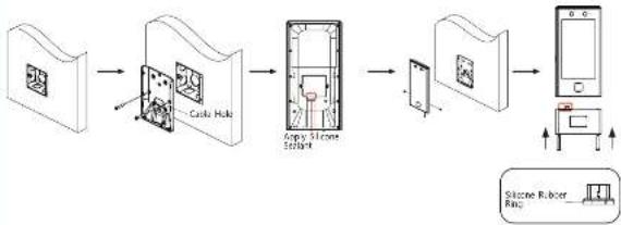 Hikvision DS-K1T670MX - Install with Mounting Plate - 2