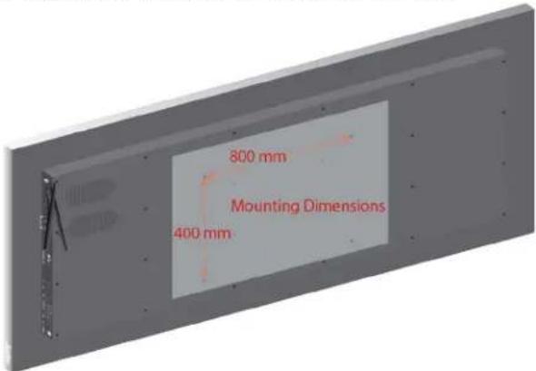 800 mm Mounting Dimensions 400 mm