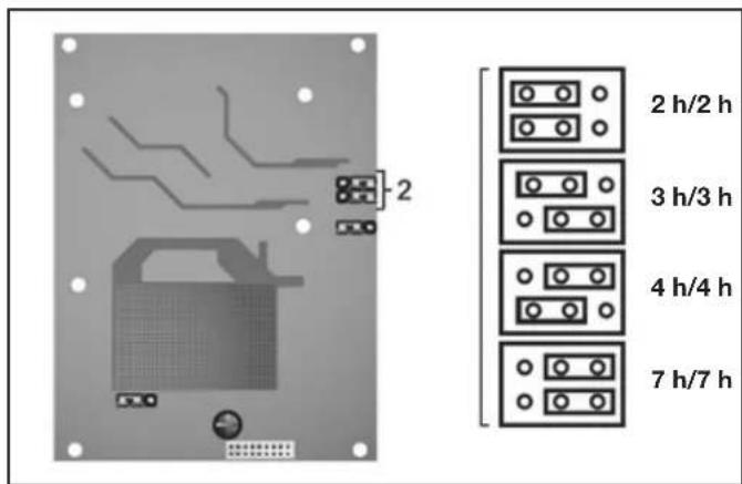 Jandy JSWC100 - Configuración de la conmutación de polaridad - 1