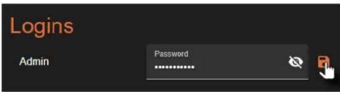 Logins Admin Password ..........