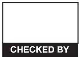 CHECKED BY