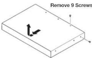 Remove 9 Screws
