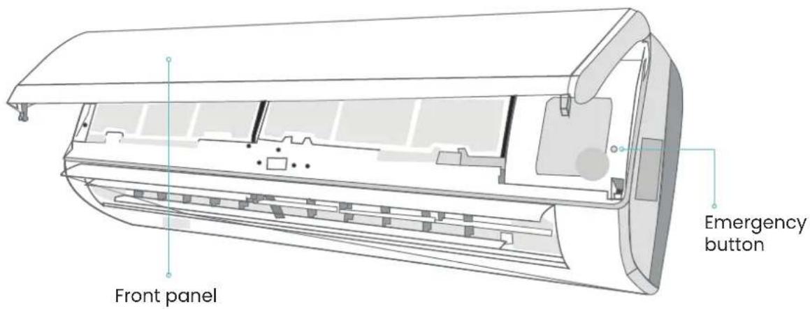 Front panel Emergency button