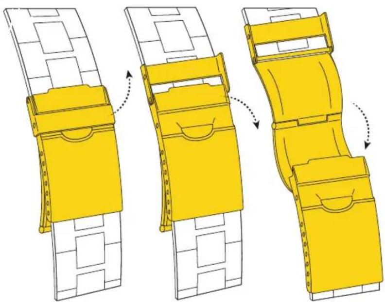 Sekonda Infinity 49057 - ダ ブ ルロックフォードオーバークラスプの開閉と調整 - 1