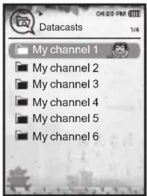 Datacasts My channel 1 My channel 2 My channel 3 My channel 4 My channel 5 My channel 6
