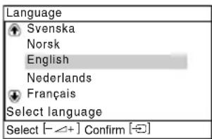 Language Svenska Norsk English Nederlands Français Select language Select [−∠+] Confirm [−∈]