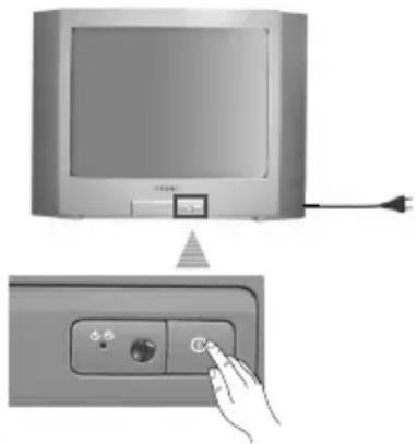 SONY KV-21CL10K - A TV bekapcsolása és a csatornák automatikus beállítása - 2