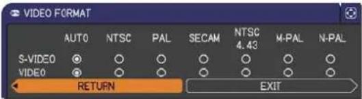HITACHI CP-X3011NEF - INPUT menu - 2