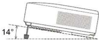 HITACHI CP-X3011NEF - Adjusting the projector's elevator - 1