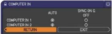 HITACHI CP-X3011NEF - INPUT menu - 3