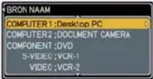 HITACHI CP-X306WF - SCHERM Menu (vervolg) - 1