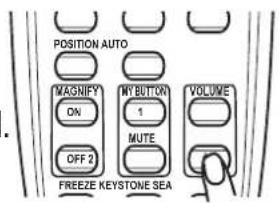 POSITION AUTO MAGNIFY ON OFF 2 INT BUTTON 1 MUTE VOLUME FREEZE KEYSTONE SEA