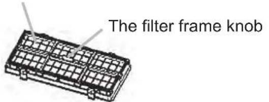 The filter frame knob