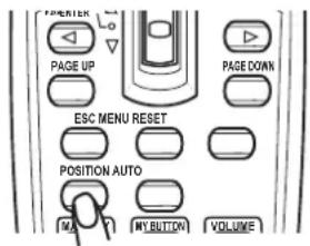 PAGE ↑ PAGE UP PAGE DOWN ESC MENU RESET POSITION AUTO MA MY BUTTON VOLUME