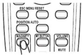 ESC MENU RESET POSITION AUTO MAGNIFY MY BUTTON VOLUME MUTE